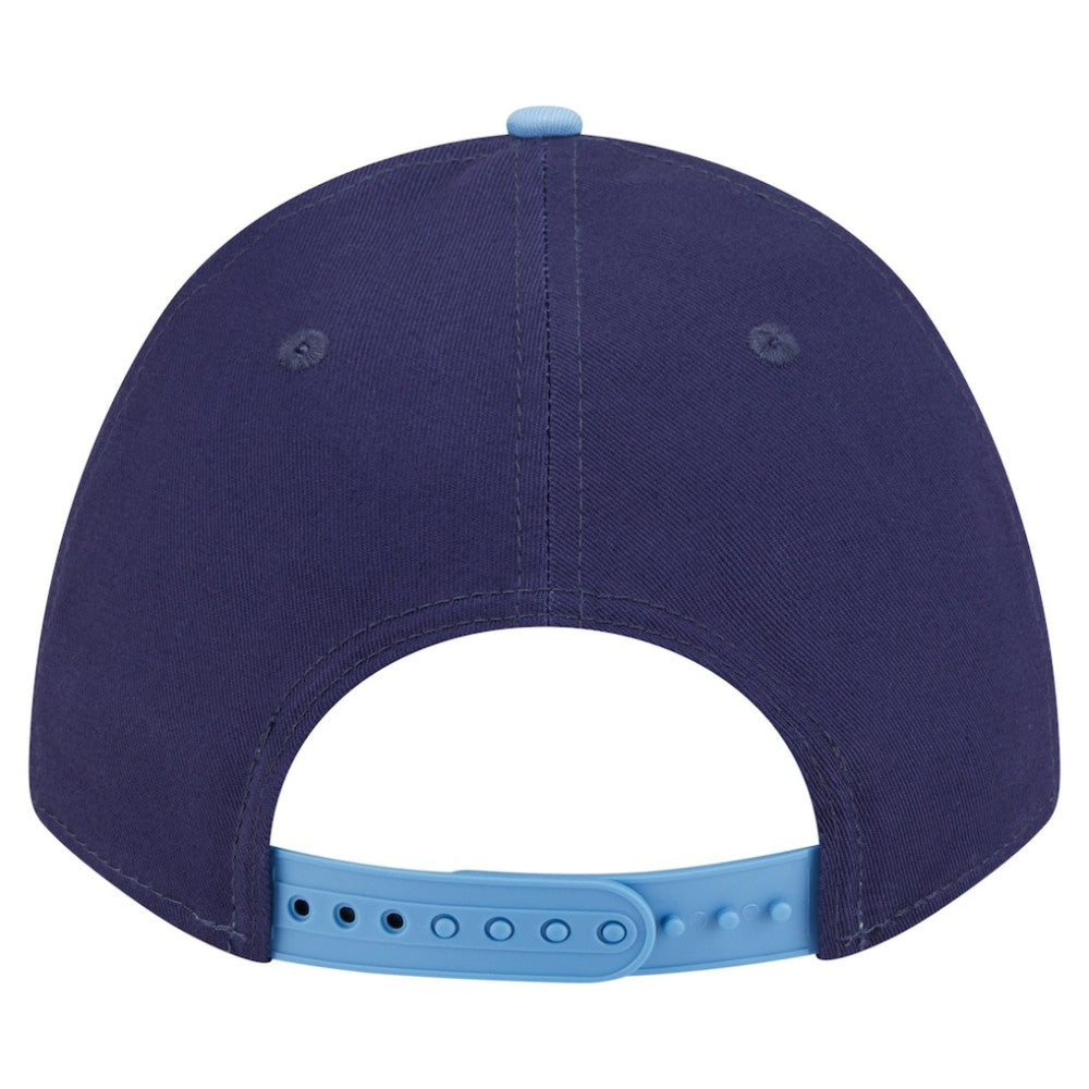 Tampa Bay Rays New Era Arch 9FORTY A-Frame M-Crown Adjustable Hat - Navy/Light Blue - New Era on Sale