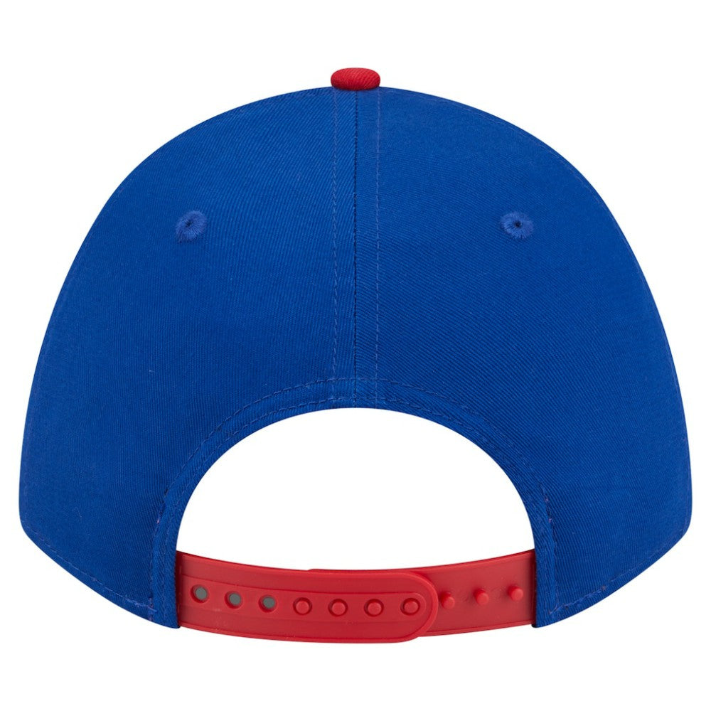 Chicago Cubs New Era Arch 9FORTY A-Frame M-Crown Adjustable Hat - Royal/Red - New Era Lifestyle