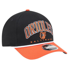 Baltimore Orioles New Era Arch 9FORTY A-Frame M-Crown Adjustable Hat - Black/Orange - New Era Sale