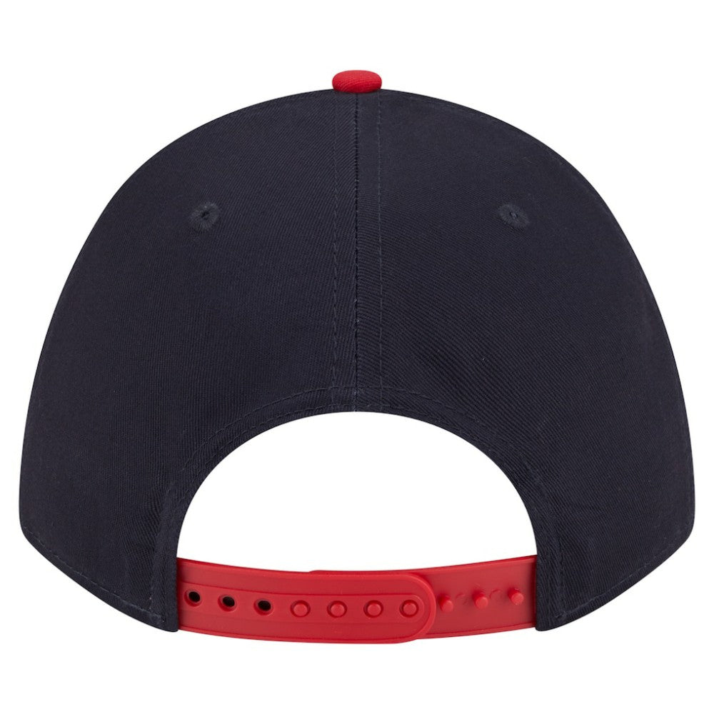 Boston Red Sox New Era Arch 9FORTY A-Frame M-Crown Adjustable Hat - Navy/Red - New Era Online