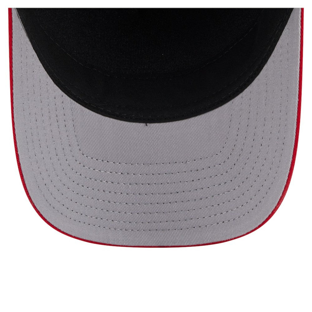 Boston Red Sox New Era Arch 9FORTY A-Frame M-Crown Adjustable Hat - Navy/Red - New Era Online