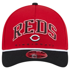Cincinnati Reds New Era Arch 9FORTY A-Frame M-Crown Adjustable Hat - Red/Black - New Era on Sale