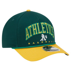 Athletics New Era Arch 9FORTY A-Frame M-Crown Adjustable Hat - Green/Gold - New Era Sale