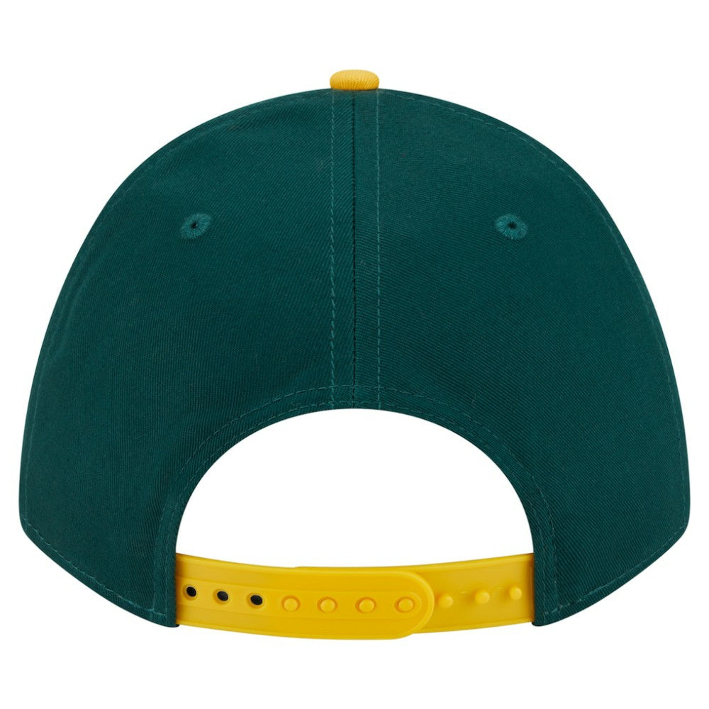 Athletics New Era Arch 9FORTY A-Frame M-Crown Adjustable Hat - Green/Gold - New Era Sale