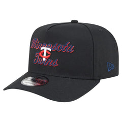 Minnesota Twins New Era Chainstitch 9FIFTY A-Frame Snapback Hat - Black - New Era Discount