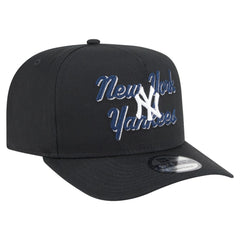 New York Yankees New Era Chainstitch 9FIFTY A-Frame Snapback Hat - Black - New Era Discount