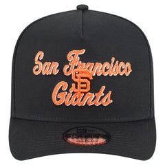 San Francisco Giants New Era Chainstitch 9FIFTY A-Frame Snapback Hat - Black - New Era on Sale