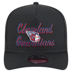 Cleveland Guardians New Era Chainstitch 9FIFTY A-Frame Snapback Hat - Black - New Era Online