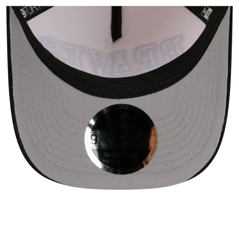 Atlanta Braves New Era Sided Corduroy 9FORTY A-Frame Adjustable Hat - Cream/Navy - New Era Lifestyle