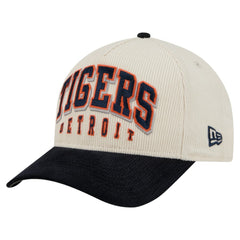 Detroit Tigers New Era Sided Corduroy 9FORTY A-Frame Adjustable Hat - Cream/Navy - New Era Online