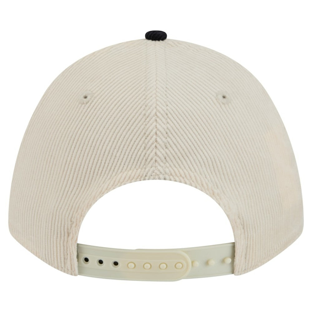 New York Yankees New Era Sided Corduroy 9FORTY A-Frame Adjustable Hat - Cream/Navy - New Era Discount