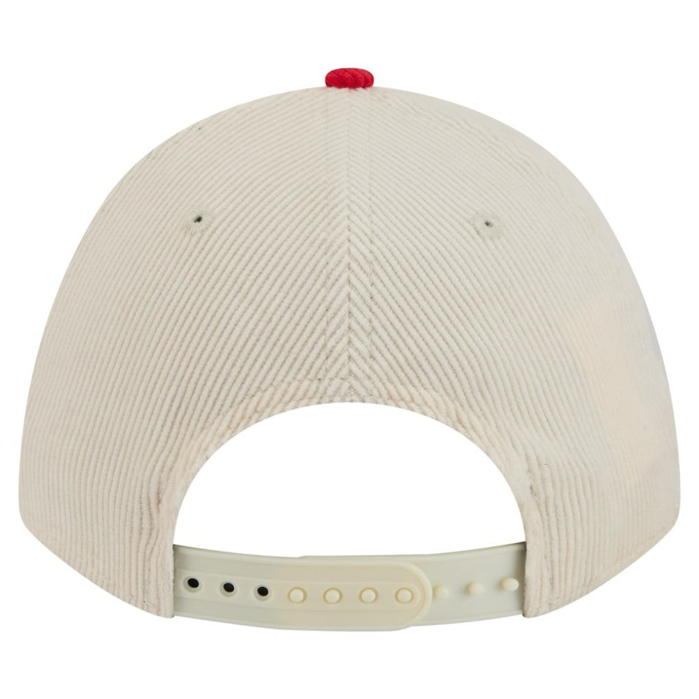 Philadelphia Phillies New Era Sided Corduroy 9FORTY A-Frame Adjustable Hat - Cream/Red - New Era Online