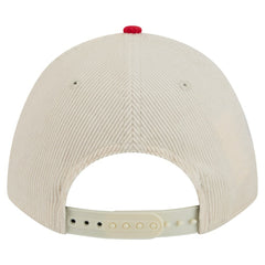 Philadelphia Phillies New Era Sided Corduroy 9FORTY A-Frame Adjustable Hat - Cream/Red - New Era Online