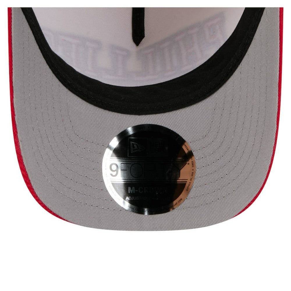 Philadelphia Phillies New Era Sided Corduroy 9FORTY A-Frame Adjustable Hat - Cream/Red - New Era Online