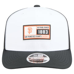 San Francisco Giants New Era Established Patch 9SEVENTY Adjustable Hat - White/Black - New Era Online