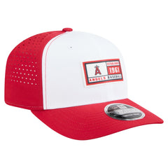 Los Angeles Angels New Era Established Patch 9SEVENTY Adjustable Hat - White/Red - New Era on Sale