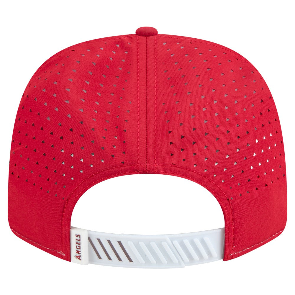 Los Angeles Angels New Era Established Patch 9SEVENTY Adjustable Hat - White/Red - New Era on Sale