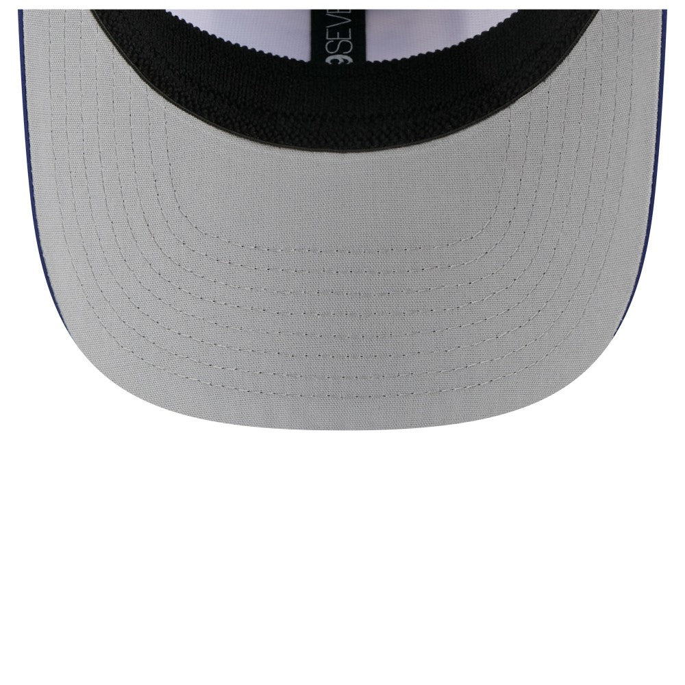 Los Angeles Dodgers New Era Established Patch 9SEVENTY Adjustable Hat - White/Royal - New Era on Sale