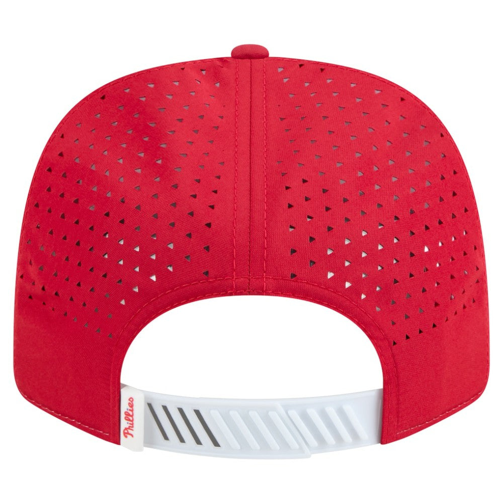 Philadelphia Phillies New Era Established Patch 9SEVENTY Adjustable Hat - White/Red - New Era Discount