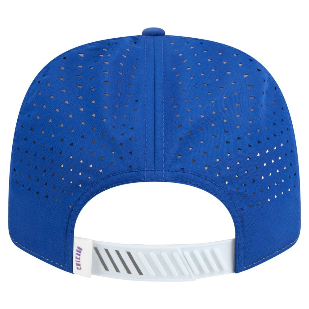 Chicago Cubs New Era Established Patch 9SEVENTY Adjustable Hat - White/Royal - New Era Discount