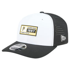 Pittsburgh Pirates New Era Established Patch 9SEVENTY Adjustable Hat - White/Black - New Era Discount