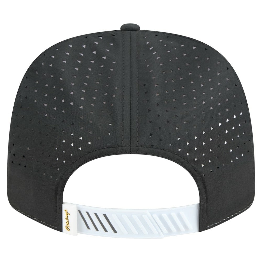 Pittsburgh Pirates New Era Established Patch 9SEVENTY Adjustable Hat - White/Black - New Era Discount