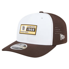 San Diego Padres New Era Established Patch 9SEVENTY Adjustable Hat - White/Brown - New Era Discount