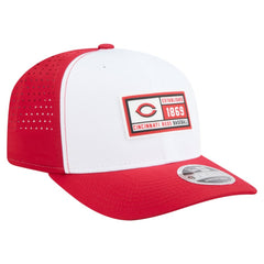 Cincinnati Reds New Era Established Patch 9SEVENTY Adjustable Hat - White/Red - New Era Sale