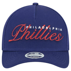 Philadelphia Phillies New Era Women's Metallic A-Frame 9FORTY Adjustable Hat - Royal - New Era Online