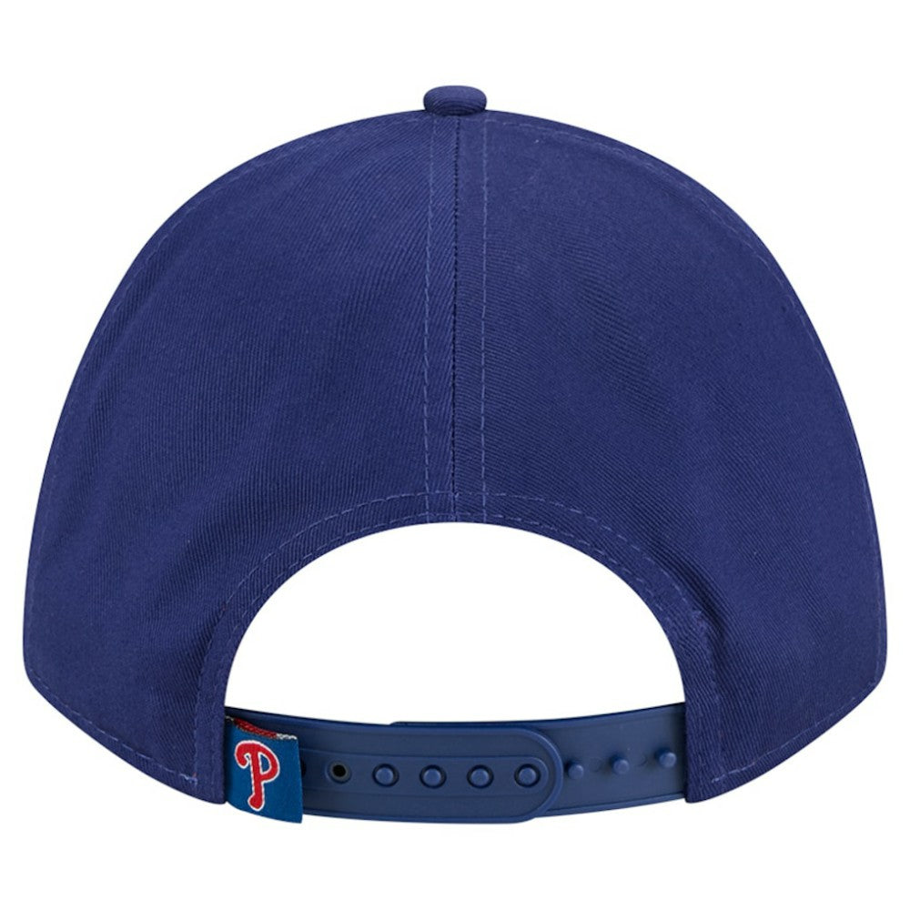 Philadelphia Phillies New Era Women's Metallic A-Frame 9FORTY Adjustable Hat - Royal - New Era Online