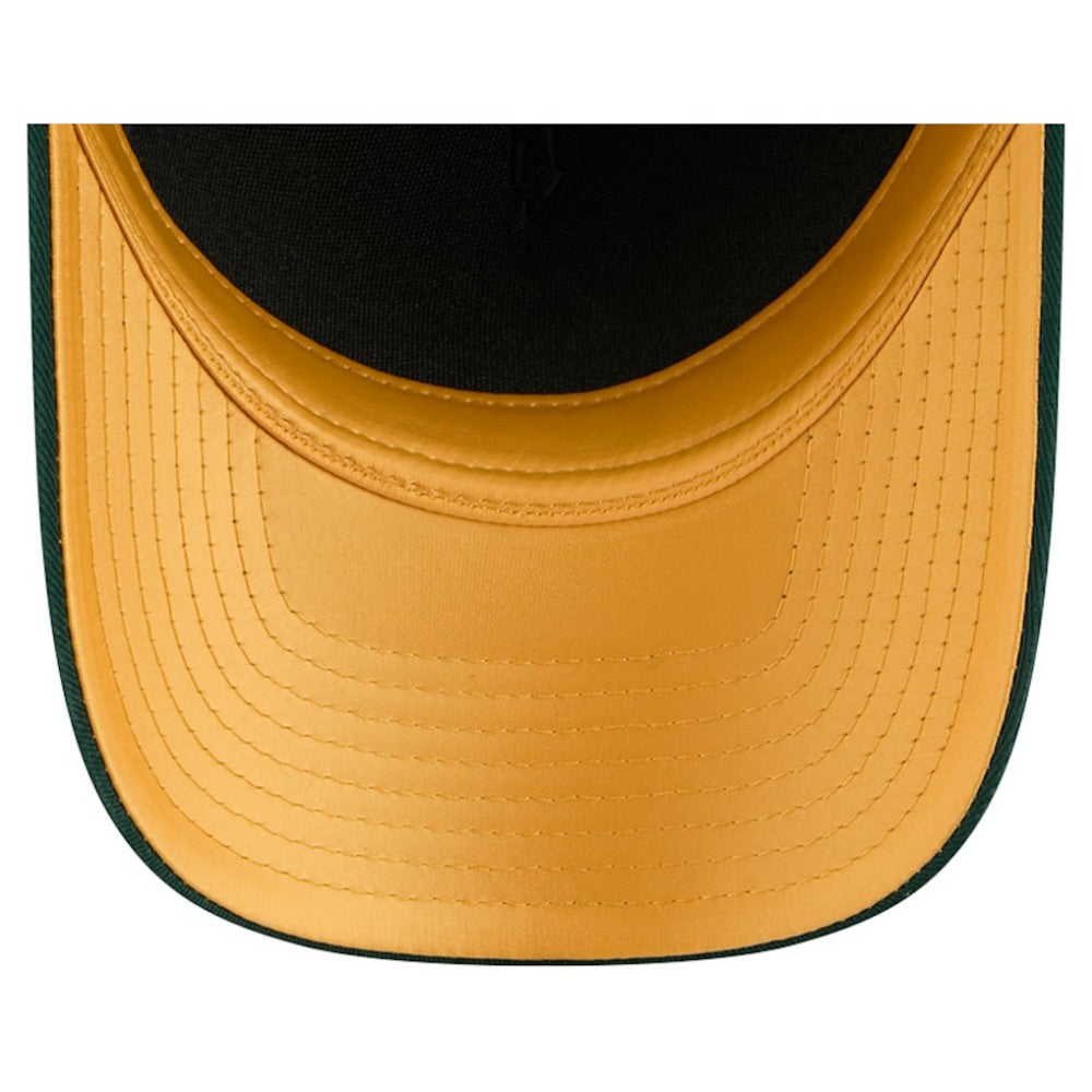Athletics New Era Women's Metallic A-Frame 9FORTY Adjustable Hat - Green - New Era Online
