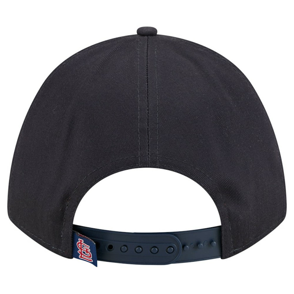 St. Louis Cardinals New Era Women's Metallic A-Frame 9FORTY Adjustable Hat - Navy - New Era Online