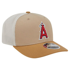 Los Angeles Angels New Era 9SEVENTY Trucker Adjustable Hat - Stone - New Era Sale