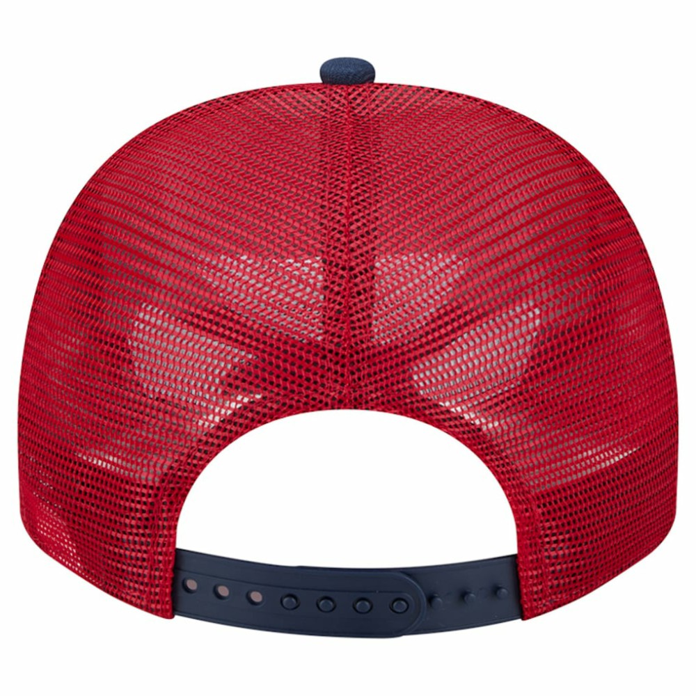 Washington Nationals New Era Banner A-Frame 9FIFTY Trucker Snapback Hat - Cream/Red - New Era Lifestyle