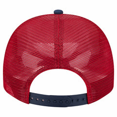 Washington Nationals New Era Banner A-Frame 9FIFTY Trucker Snapback Hat - Cream/Red - New Era Lifestyle