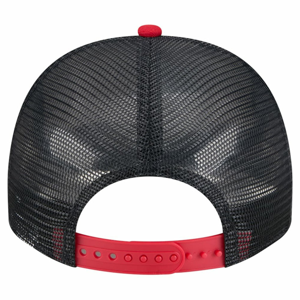 Boston Red Sox New Era Banner A-Frame 9FIFTY Trucker Snapback Hat - Cream/Navy - New Era on Sale