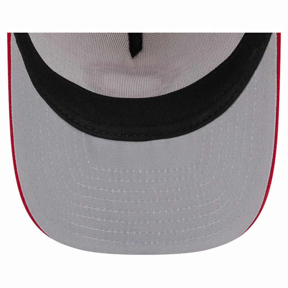 Cincinnati Reds New Era Banner A-Frame 9FIFTY Trucker Snapback Hat - Cream/Red - New Era Lifestyle