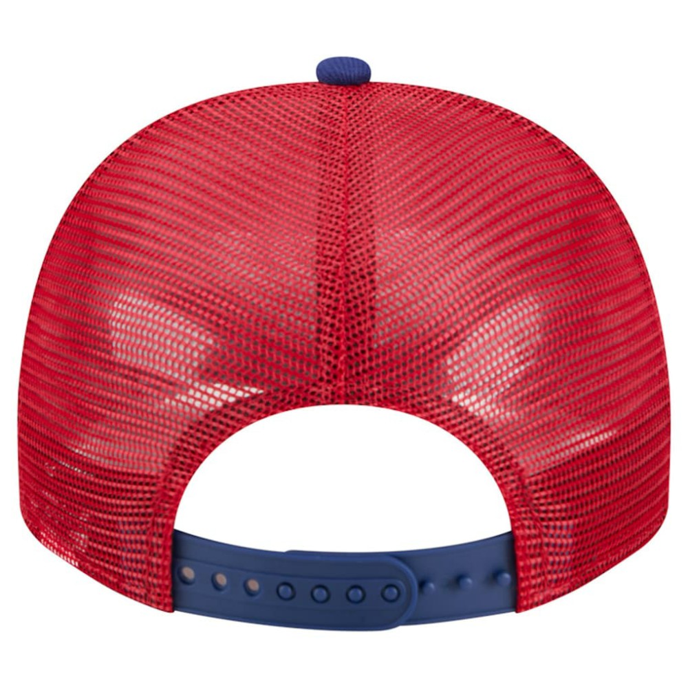 Philadelphia Phillies New Era Banner A-Frame 9FIFTY Trucker Snapback Hat - Cream/Red - New Era Online