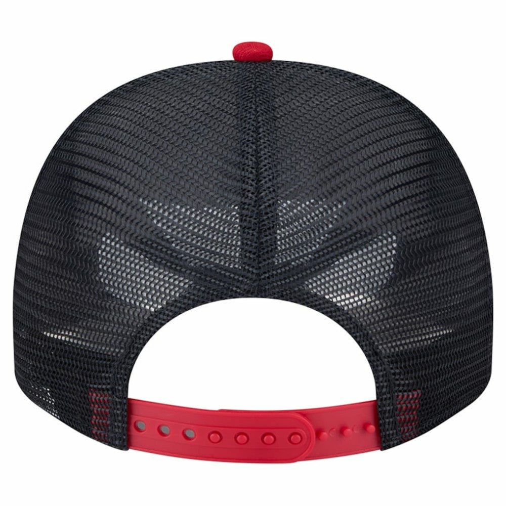 Minnesota Twins New Era Banner A-Frame 9FIFTY Trucker Snapback Hat - Cream/Navy - New Era Lifestyle