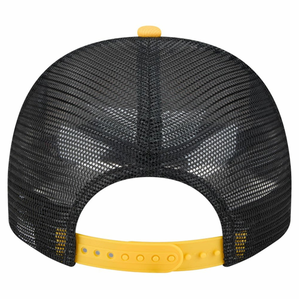 Pittsburgh Pirates New Era Banner A-Frame 9FIFTY Trucker Snapback Hat - Cream/Black - New Era Lifestyle