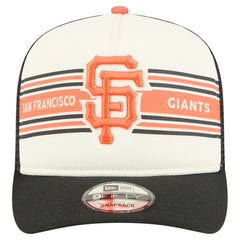 San Francisco Giants New Era Banner A-Frame 9FIFTY Trucker Snapback Hat - Cream/Black - New Era Online
