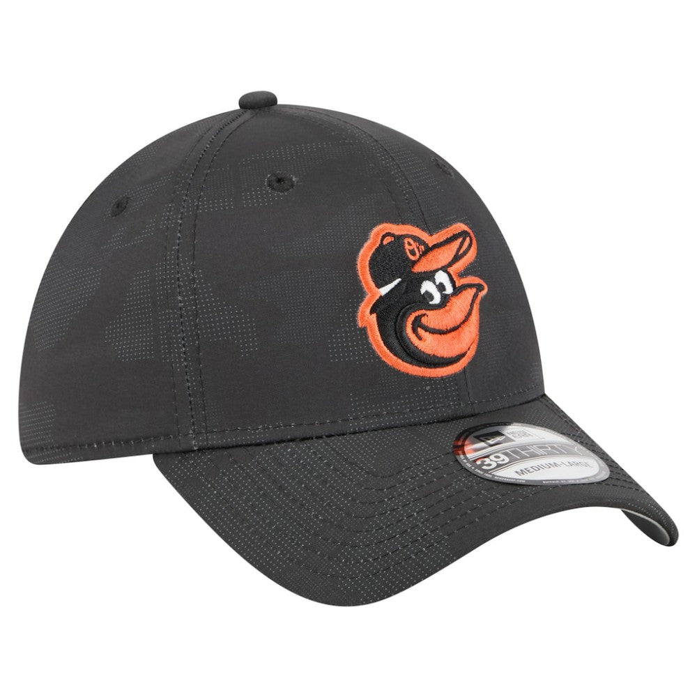 Baltimore Orioles New Era Tonal Camo 39THIRTY Flex Hat - Black - New Era on Sale