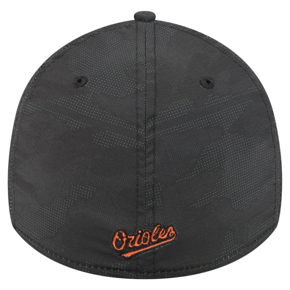 Baltimore Orioles New Era Tonal Camo 39THIRTY Flex Hat - Black - New Era on Sale