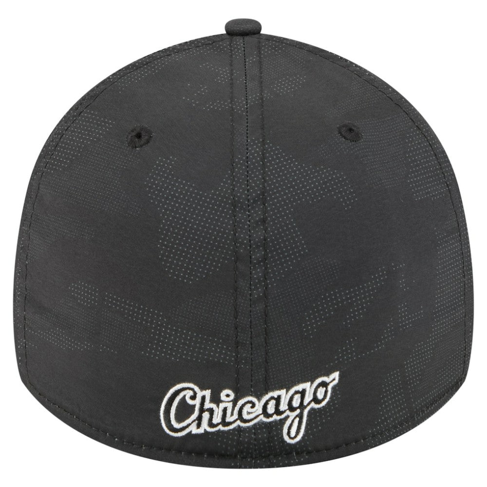 Chicago White Sox New Era Tonal Camo 39THIRTY Flex Hat - Black - New Era Lifestyle