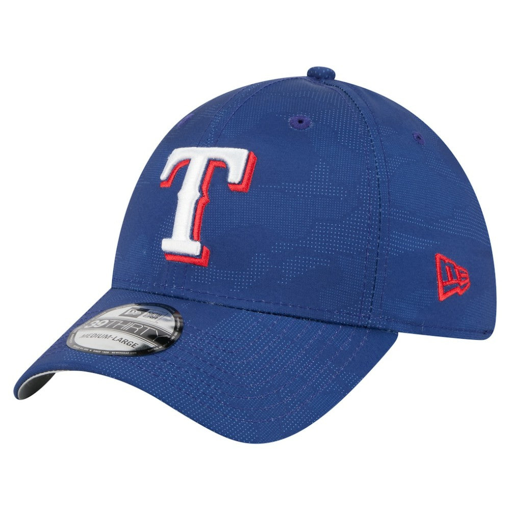 Texas Rangers New Era Tonal Camo 39THIRTY Flex Hat - Royal - New Era Lifestyle