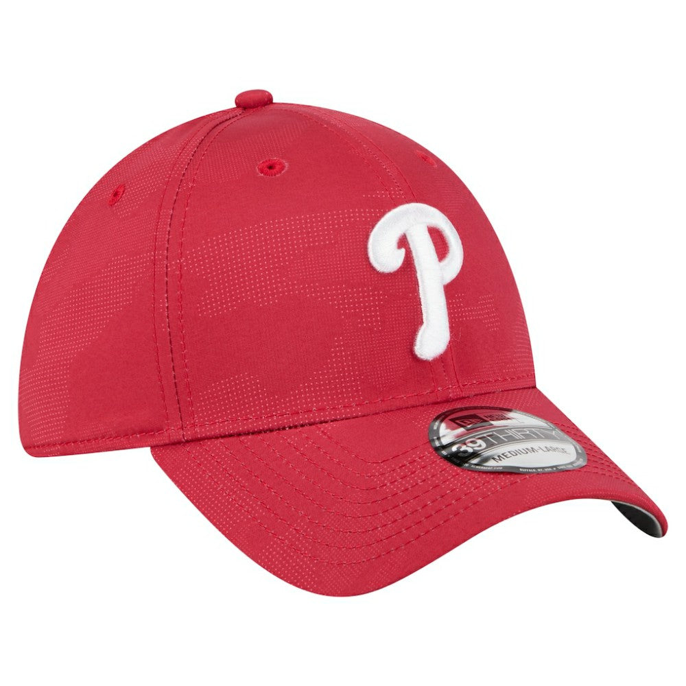 Philadelphia Phillies New Era Tonal Camo 39THIRTY Flex Hat - Red - New Era Discount