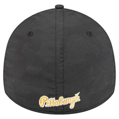 Pittsburgh Pirates New Era Tonal Camo 39THIRTY Flex Hat - Black - New Era Discount