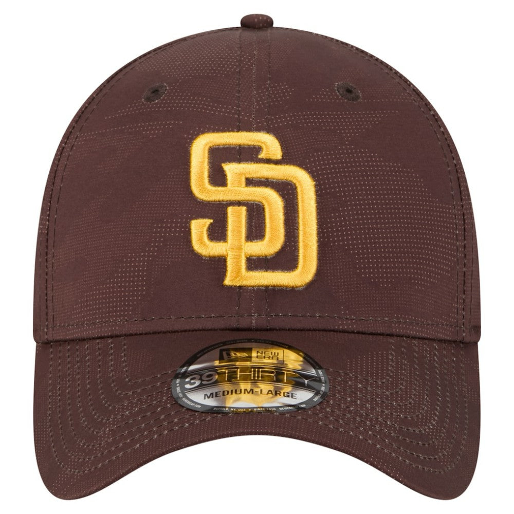 San Diego Padres New Era Tonal Camo 39THIRTY Flex Hat - Brown - New Era Discount