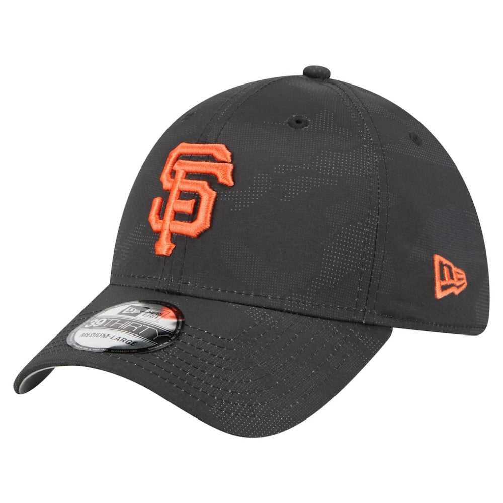 San Francisco Giants New Era Tonal Camo 39THIRTY Flex Hat - Black - New Era Discount