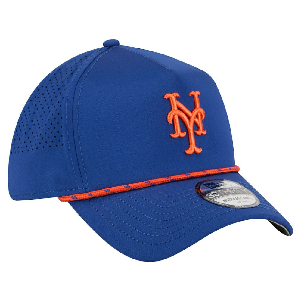 New York Mets New Era 39THIRTY A-Frame Perforated Flex Hat - Royal - New Era Discount